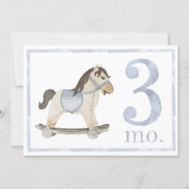 pojke vattenfärgsmilstolpe tre månader gammalt kor inbjudningar