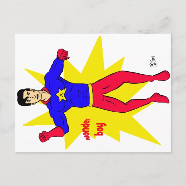  pojke  vykort (Framsida)