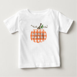 Pojke Watercolor Orange Pstickkin Pumpkin T Shirt