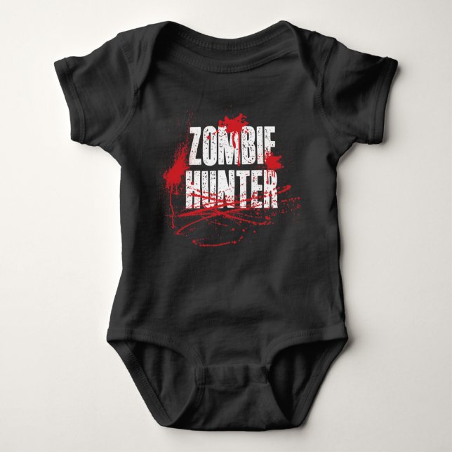 Pojke Zombie Hunter Romper-speldräkt Tee (Framsida)