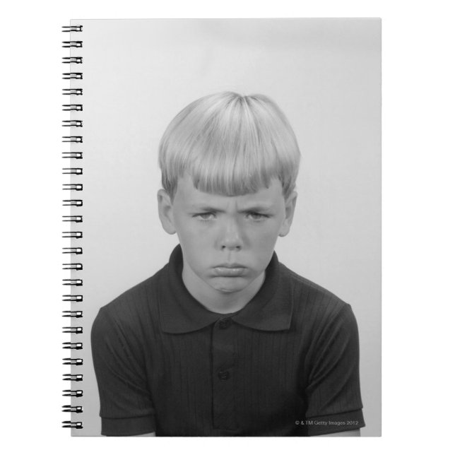Pojkeansiktsuttryck Anteckningsbok (Framsidan)