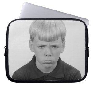 Pojkeansiktsuttryck Laptop Sleeve