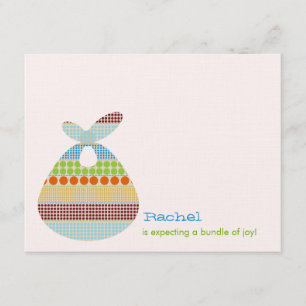 Pojkebaby shower Boho pricker packen Inbjudningar