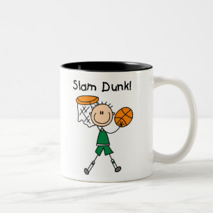 Pojkebasketslam dunk Två-Tonad mugg
