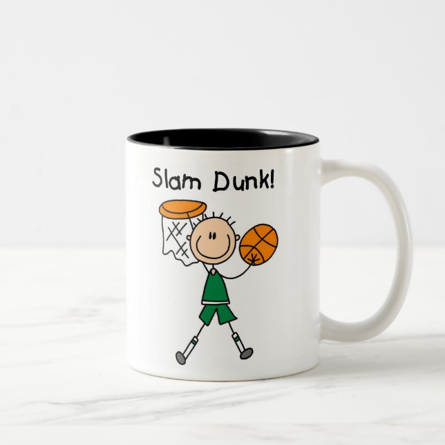 Pojkebasketslam dunk Två-Tonad mugg (Höger)