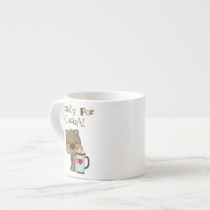 Pojkebjörn som är galen för kakaohelgdag espressomugg
