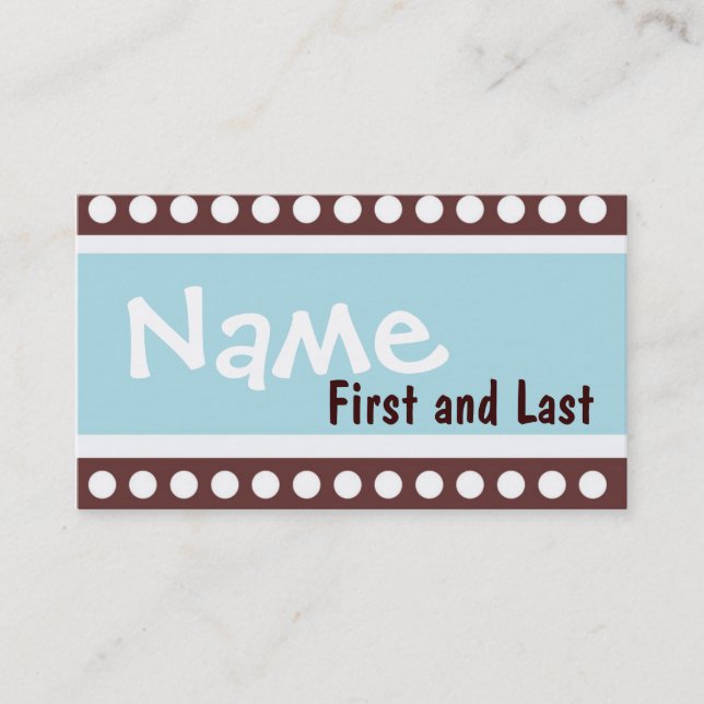 Pojkeblått- och brunttelefonkortför barn (Framsida)