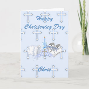 PojkeChristeningWish Kort