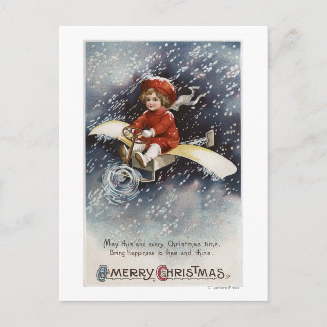 PojkeflygGöra-Förskjutning flygplan Helg Vykort (Framsida)