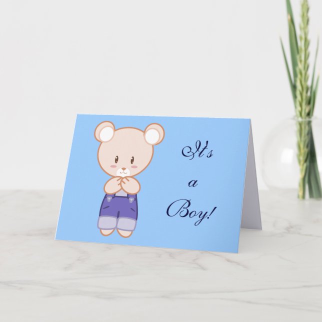 Pojkefödelsemeddelande Meddelande (Framsida)