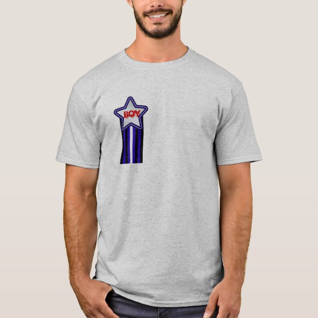 Pojkelädermedaljong T-shirt (Framsida)