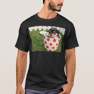 Pojken baby hund t shirt