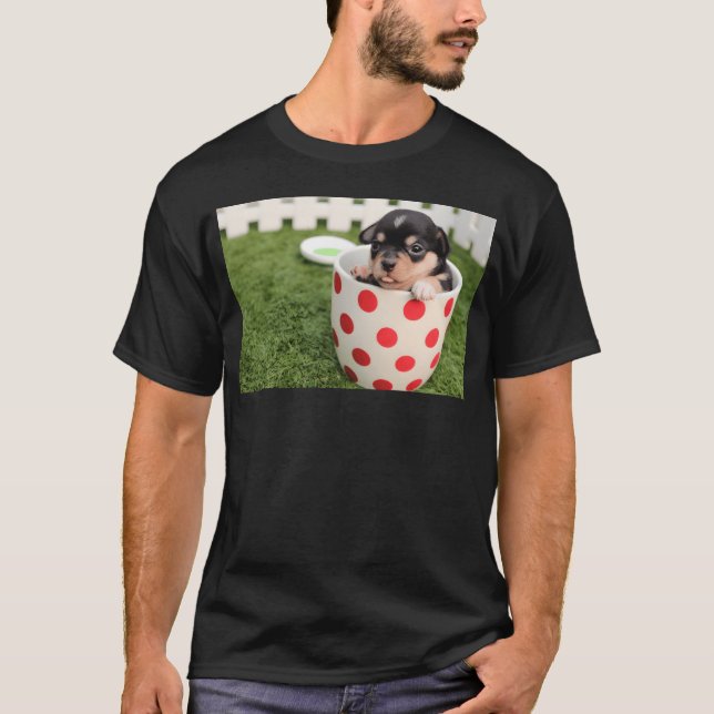 Pojken baby hund t shirt (Framsida)