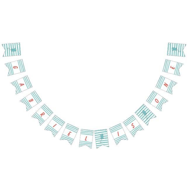 Pojken Ballon Themens första födelsedag Vimplar (Alla)