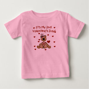Pojken Bear 2:a Alla hjärtans dag T-shirt