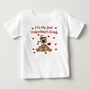 Pojken Bear 2:a Alla hjärtans dag T Shirt
