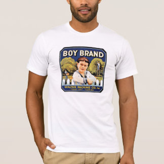 Pojken brännmärker t-shirt