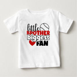 Pojken Brother största fläkt ord art Baseball T Shirt