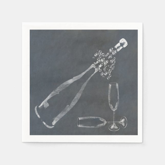 Pojken Champagne Kork Pappersservett (Framsidan)