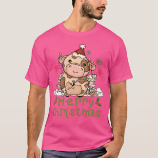 Pojken Cow God jul T Shirt