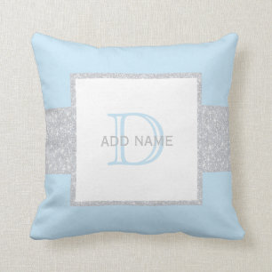 Pojken för baby med hjärtfel för glitter för kudde