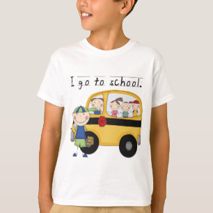 Pojken går jag till skolar T-tröja och gåvor T Shirt