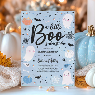 Pojken Ghost Little Boo är på grund av Halloween B Inbjudningar