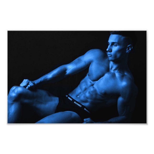 Pojken i Blue Hett Guy Poster (Framsidan)