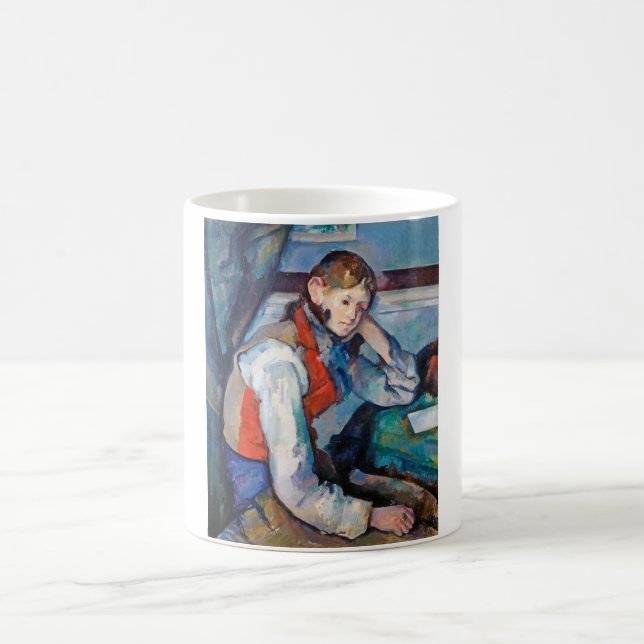 Pojken i den röda vesten, Cezanne Kaffemugg (Center)