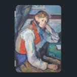 Pojken i Red Vest, Cezanne iPad Mini Skydd<br><div class="desc">Paul Cézanne (19 januari 1839-22 oktober 1906) var en Fransk konstnär och en postimperialistisk målare vars arbete lade grunden till övergången från 1800-talets föreställning om konstnärliga strävanden till en ny och radikalt annorlunda konstvärld på 1900-talet. Cézanne lär ha bildat bron mellan 1800-talets antagonism och 1900-talets nya konstundersökningslinje, kubism. Cézannes ofta...</div>