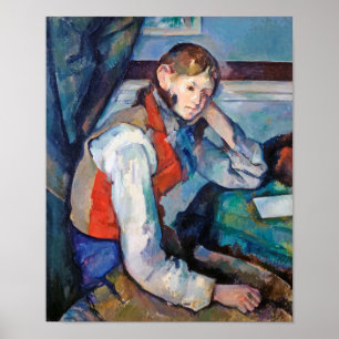Pojken i Red Vest, Cezanne Poster