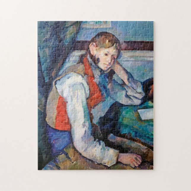 Pojken i Red Vest, Cezanne Pussel (Vertikal)