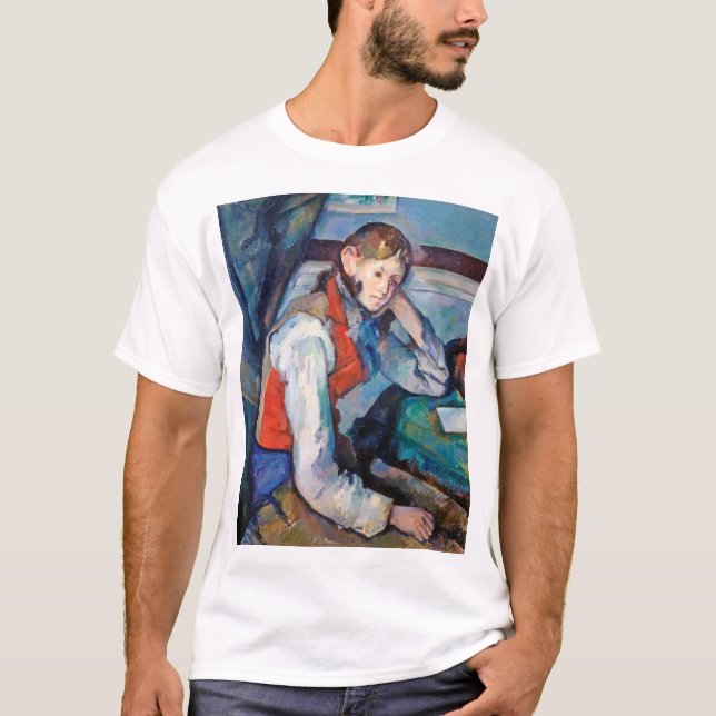Pojken i Red Vest, Cezanne T Shirt (Framsida)