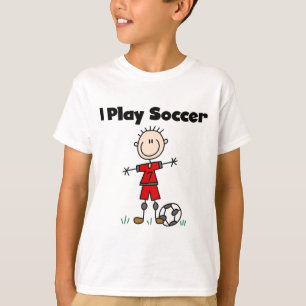 Pojken leker jag fotbollTshirts och gåvor Tee