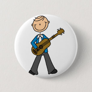 Pojken med gitarren knäppas knapp