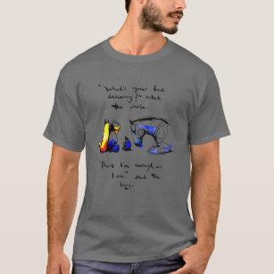 Pojken Mole Fox-Tecknaden T Shirt