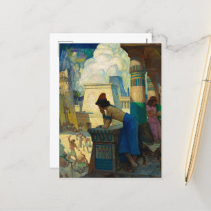 Pojken, Moses av Newell Convers Wyeth Helg Vykort