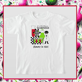 Pojken om vetenskapen skräddarsydd T-shirt