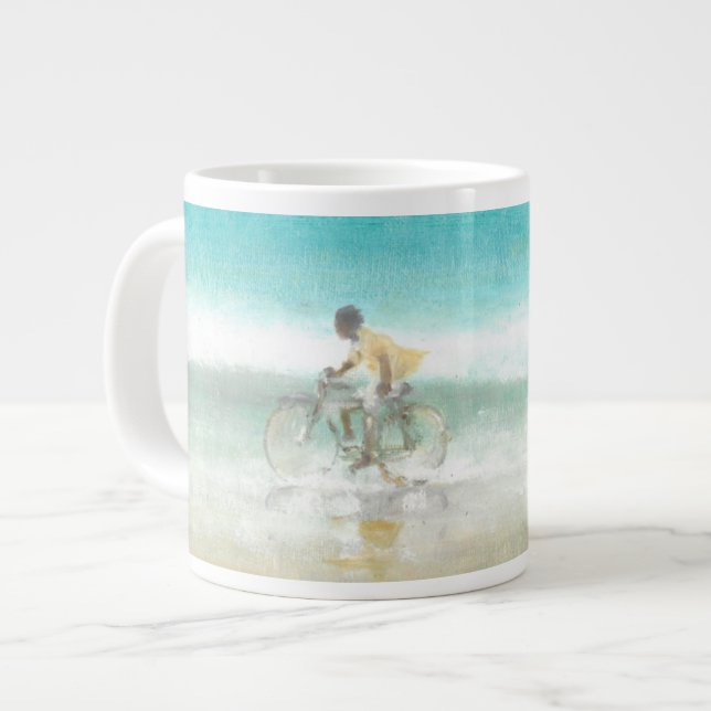 Pojken på cykel 3 jumbo mugg (Framsida vänster)
