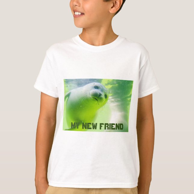 Pojken skjortar inte min nya vän t shirt (Framsida)