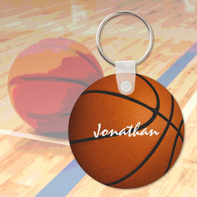 pojkens basketboll-kedja med team namn nyckelring (Skapare uppladdad)