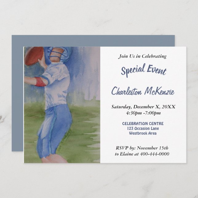 POJKENS HUTT-PARTY INVITATION INBJUDNINGAR (Fram/baksida)