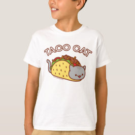 Pojkens katt T-Shirt - "TACO CAT"
