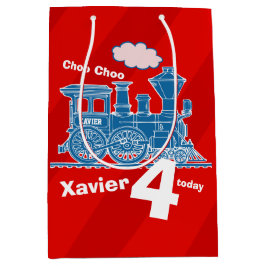 Pojkens namn ålder tåg lok röd blå 4-årsdag 