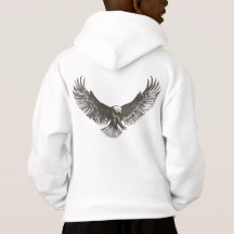 Pojkeörnnedslag fodrar konstungehoodien