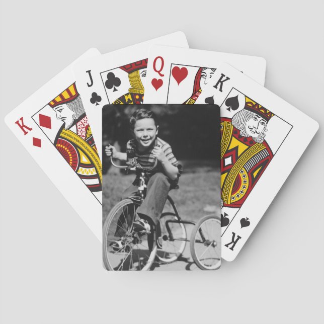 Pojkeridningtrehjuling Casinokort (Baksidan)