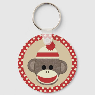 Pojkesock monkeykeychain nyckelring