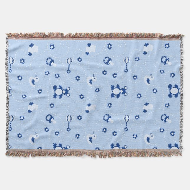 Pojketäckemönster Filt (Framsidan)