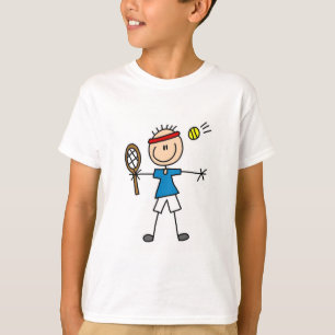 Pojketennisspelaretshirts och gåvor tee