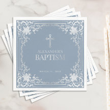 Pojkfärgelse dammig blå elegant falskt silverkors